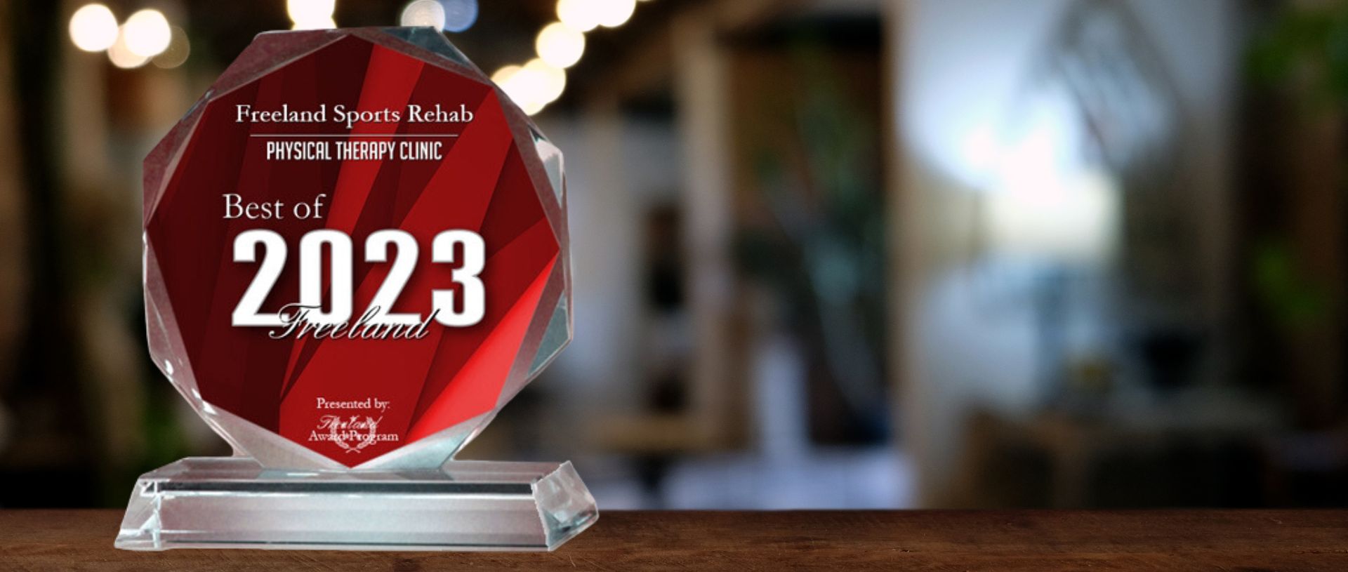 Best Physical Therapy Clinic in Freeland 2023 award