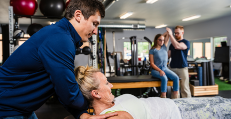Assisted Stretch at Midland Sports Rehab and Freeland Sports Rehab
