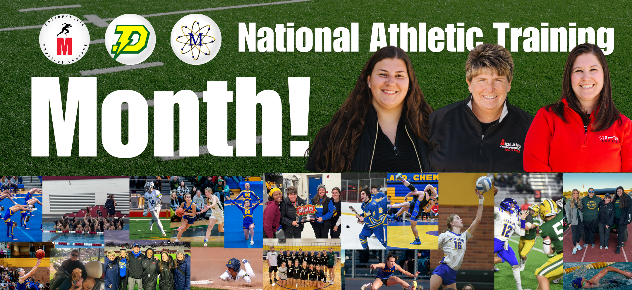 National Athletic Training Month at Midland Sports Rehab and Freeland Sports Rehab