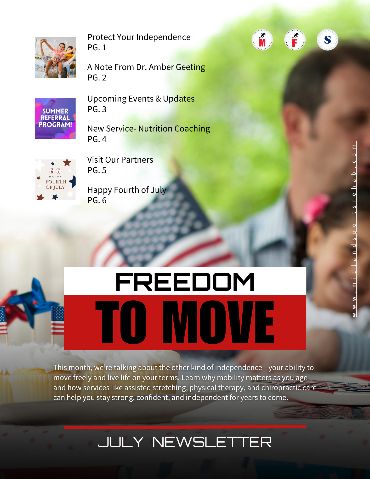 July 2025 Newsletter, Freedom to Move