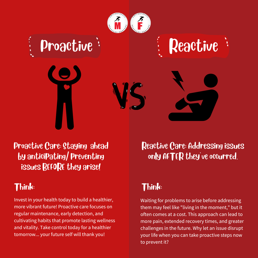 Proactive care at Midland Sports Rehab and Freeland Sports Rehab in Midland, Freeland, and Saginaw, MI. 